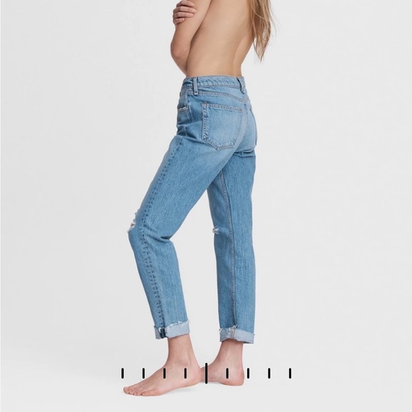 Rag & Bone Rosa Mid-Rise Boyfriend in Harper Jean - Picture 4 of 9